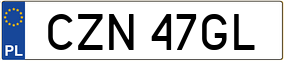 Truck License Plate